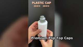 Premium transparante flip-top doppen voor cosmetische flessen