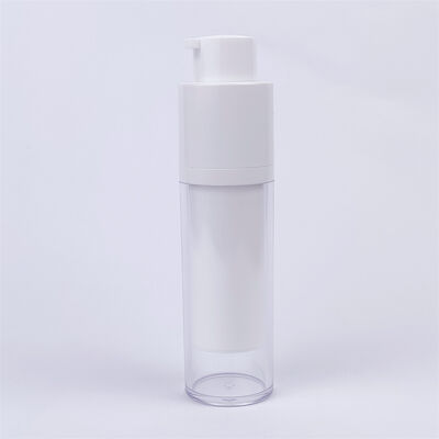 Cosmetische Luxe AS Airless Pomp Fles 15ml 30ml 50ml Witte Dubbele Wand Airless Serum Fles met Matglas Fles