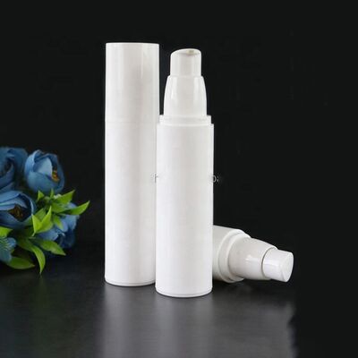 Unieke witte cosmetische verpakking 50 ml ronde plastic luchtloze fles