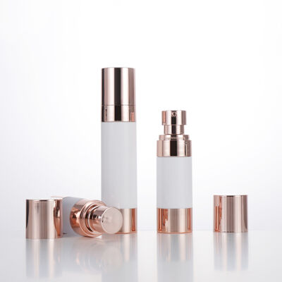 Leeg Reis Mini Ronde Lotion Fles 15 ml 30 ml 50 ml Rose Gold Vacuum Fles
