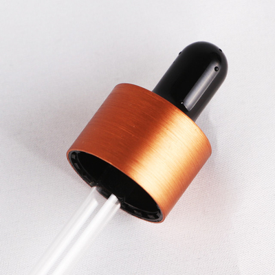 het 18mm Geborstelde Druppelbuisje GLB van de Aluminiumsluiting voor Etherische oliefles 18/410