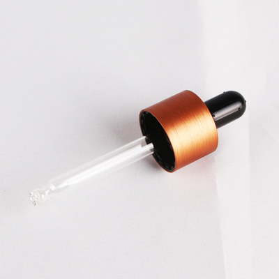 het 18mm Geborstelde Druppelbuisje GLB van de Aluminiumsluiting voor Etherische oliefles 18/410