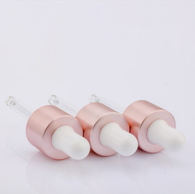 20/410 van het de Flessendruppelbuisje van de Aluminium Plastic Etherische olie Geborstelde het Draadtrekken Roze Kleur GLB