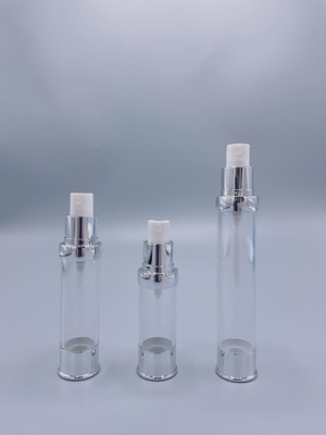 Luxe cosmetische aluminium luchtloze flessen voor crème essence
