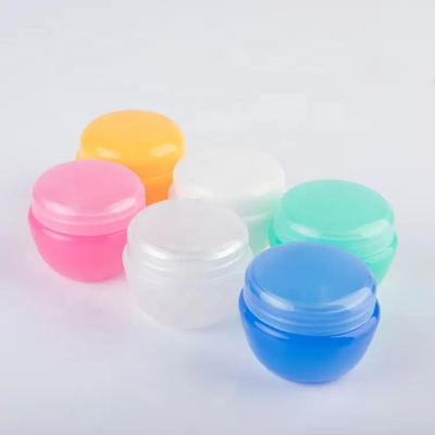 Luxe kleurrijke 20g PP gezichtscrème pot Plastic cosmetische potten