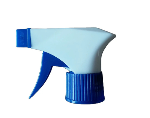 Blauwwit Kleur Plastic Trigger Sprayer 28mm voor dagelijks schoonmaken Huishoudelijk schoonmaken