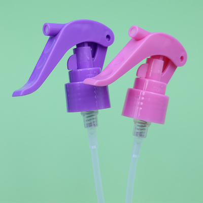 Kleurrijke fijne Mini Trigger Sprayer 20/410 24/410 28/410 Met slotknop Ontwerp Voor water mist spray flessen Odm Oem