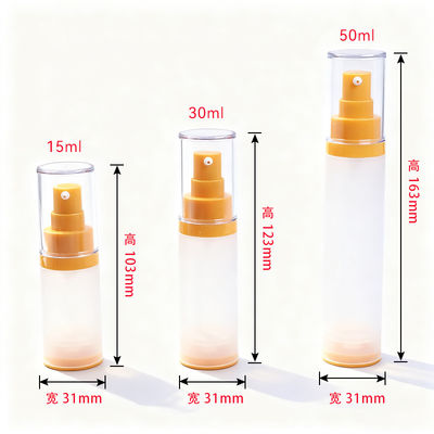 Cosmetische Crème Airless Pompfles 15ml 30ml 50ml Airless Pompfles AS en PP