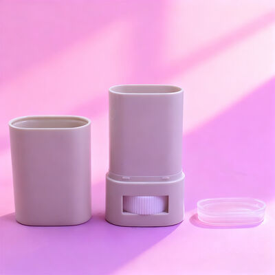 Aangepaste ovale platte 15g 20g Twist-up Stick Deodorant Verpakking Navulbare Body Deodorant Zonnebrandcrème Container Tubes Deodorant Verpakking