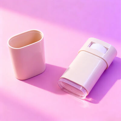 Aangepaste ovale platte 15g 20g Twist-up Stick Deodorant Verpakking Navulbare Body Deodorant Zonnebrandcrème Container Tubes Deodorant Verpakking
