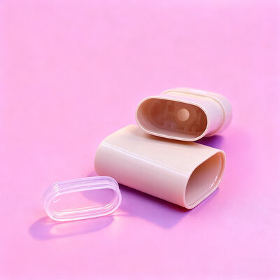 Aangepaste ovale platte 15g 20g Twist-up Stick Deodorant Verpakking Navulbare Body Deodorant Zonnebrandcrème Container Tubes Deodorant Verpakking