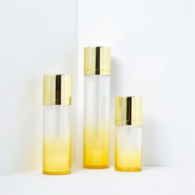 Cosmetische Luxe AS Airless Pomp Fles 15ml 30ml 50ml Witte Dubbele Wand Airless Serum Fles met Matglas Fles