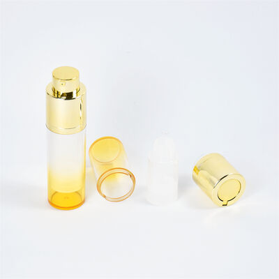 Cosmetische Luxe AS Airless Pomp Fles 15ml 30ml 50ml Witte Dubbele Wand Airless Serum Fles met Matglas Fles