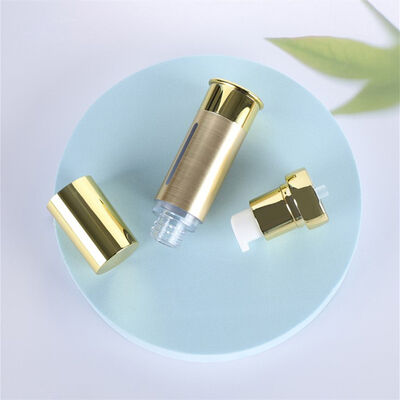 China Leverancier Zilver Luxe Plastic Cosmetische Fles 15ml 30ml 50ml Lege Airless Plastic Serum Pomp Dispenser van Kinpack