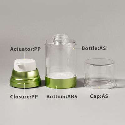 Fabrieksgroothandel Luxe 100ml 150ml 120ml ABS AS Airless Pomp Fles met Mat Glanzend UV Vakmanschap