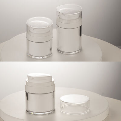 Hoogwaardige Luxe Airless Pomp Fles 15ml 30ml 50ml voor Persoonlijke Verzorging Vacuüm Flessen Hot Sale Groothandel Fabriek Custom