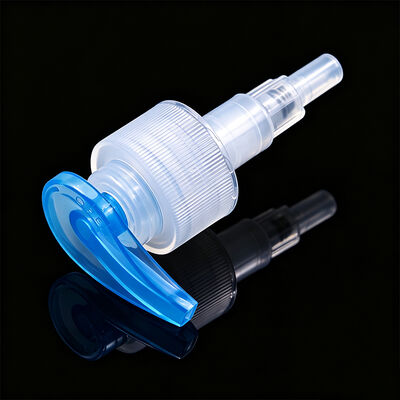 Grote kop vloeibare zeep handwasdispenser Plastic lotionpomp 24/410 28/410 geribbeld