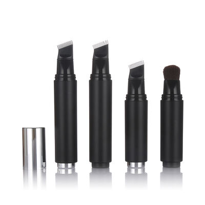 Zwarte kleur Airless huidverzorgingsfles 20 ml plastic airless lotionfles met borstelkop