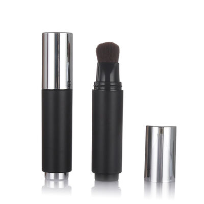 Zwarte kleur Airless huidverzorgingsfles 20 ml plastic airless lotionfles met borstelkop