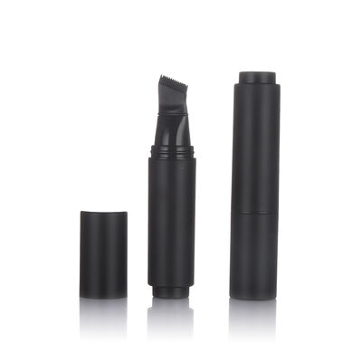 Zwarte kleur Airless huidverzorgingsfles 20 ml plastic airless lotionfles met borstelkop