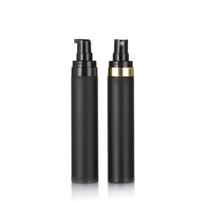 Topkwaliteit Zwarte luchtloze fles 15 ml 30 ml 50 ml PP Plastic luchtloze cosmetische flessen