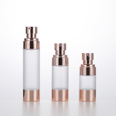 Leeg Reis Mini Ronde Lotion Fles 15 ml 30 ml 50 ml Rose Gold Vacuum Fles