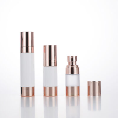 Leeg Reis Mini Ronde Lotion Fles 15 ml 30 ml 50 ml Rose Gold Vacuum Fles