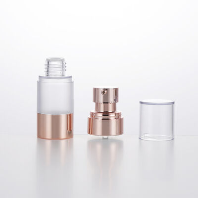 Leeg Reis Mini Ronde Lotion Fles 15 ml 30 ml 50 ml Rose Gold Vacuum Fles