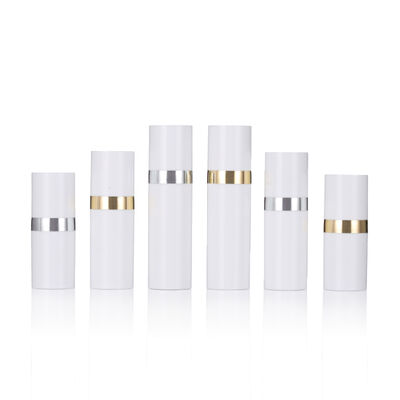 Hoogwaardig monster kleine flessen 15 ml zon cosmetische luchtloze fles voor mannen