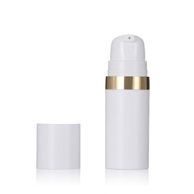 Hoogwaardig monster kleine flessen 15 ml zon cosmetische luchtloze fles voor mannen