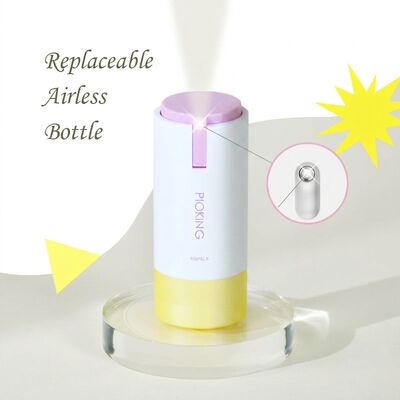 Luxe matglas 50ml airless pompfles vacuüm conserveringstechnologie voor premium huidverzorgingsserumverpakking