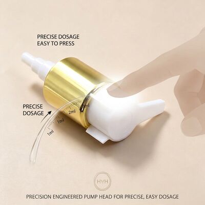 REACH-conforme lotiondispenser pomp 28/410 Precisie 1,2 ml Dosering Links-Rechts Vergrendeling voor Europese Huidverzorgingsverpakkingen OEM