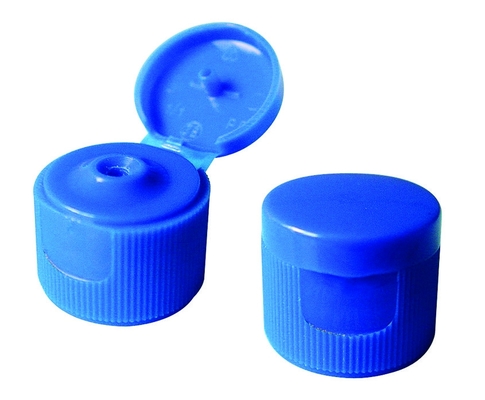 Blauwe Plastic Kosmetische Kroonkurken, 24mm Flip Top Cap For Disinfectant