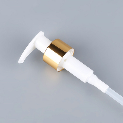 Pomp van de witgoud de Plastic Lotion, 1.2cc-van het de Pompaluminium van de Handzeep Materiële OEM