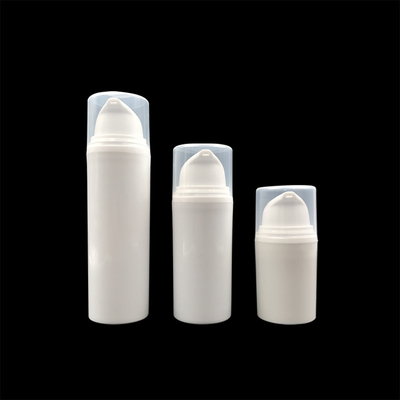 Witte Lege Pompflessen Zonder lucht, Kosmetische Verpakkende Container 15ml 30ml 50ml