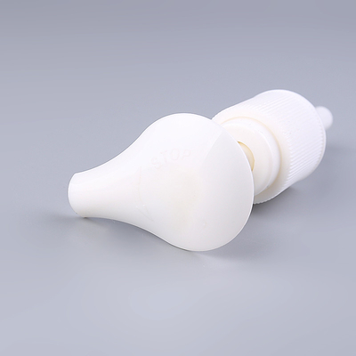 Witte Geribbelde Pomp 28/400, Automaatpomp van de Schroeflotion voor Fles