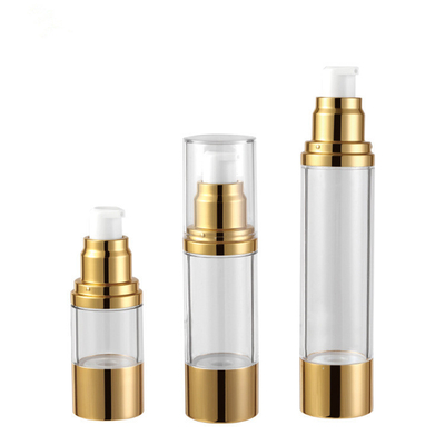 de Pompflessen Zonder lucht van 15ml 30ml 50ml voor Kosmetische ABS ALS Aluinmateriaal