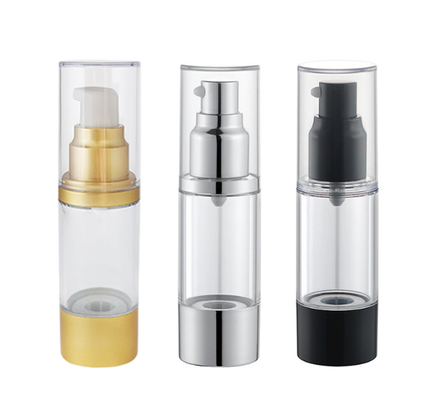 de Pompflessen Zonder lucht van 15ml 30ml 50ml voor Kosmetische ABS ALS Aluinmateriaal