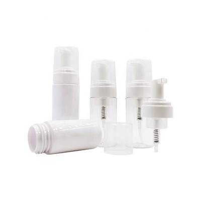 de Schoonheidsmiddelen Plastic Flessen van 100ml 150ml, de Flessen Duidelijke Blauwe Witte Kleur van de Moussepomp