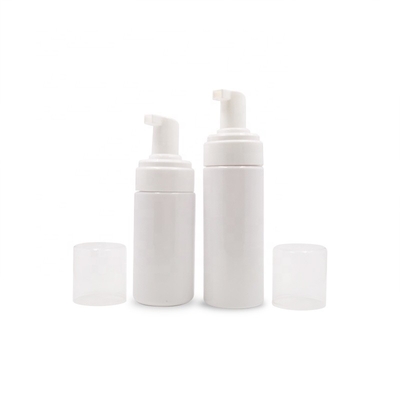 de Schoonheidsmiddelen Plastic Flessen van 100ml 150ml, de Flessen Duidelijke Blauwe Witte Kleur van de Moussepomp