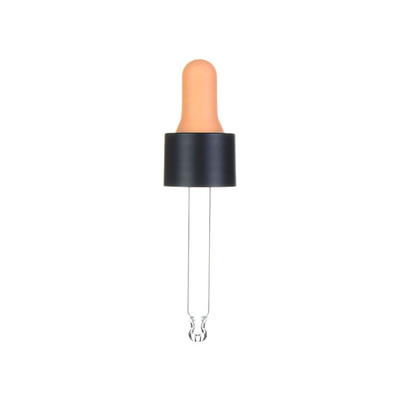 rood rubber Kosmetisch Glasdruppelbuisje, de kappen van het bamboedruppelbuisje voor etherische olie