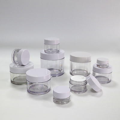 De Plastic Kosmetische Kruiken van de voedselrang, de Roomkruik van 2Oz 4Oz PETG met Plastic Schroef