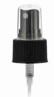 Zwarte witte Spuitbus 28/410 van de Parfummist het Plastic pp materiaal van 0.12ml